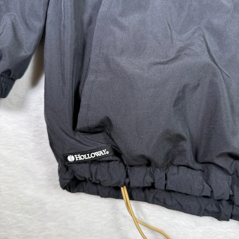 Holloway "TECH" Pullover Windbreaker Jacket Gold Trim Men's XL Athletic - Picture 3 of 9